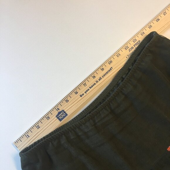 Vintage Casual Corner Skirt Medium Moss Green Tiered Corduroy Blend Boho Hippie - Picture 10 of 12